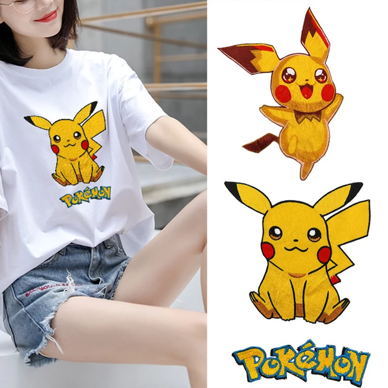 Новый логотип команды Pokemon Go Pikachu железный патчи для одежды карнавальный костюм