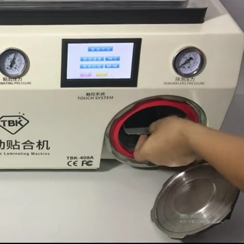 Новая версия TBK-408A 15 дюймов мобильный телефон lcd ламинатор машина с прозрачной крышкой и Автоклавный пузырь для удаления