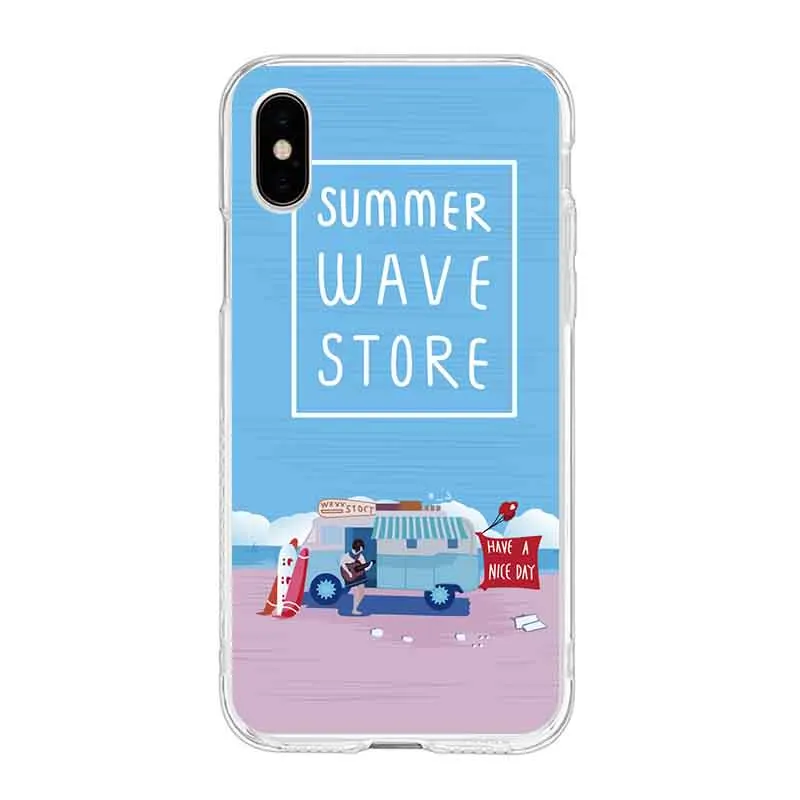 Coloured drawing fish green eye summer TPU Phone Case For iPhone 6 6S Plus 7 7Plus 8Plus X 5s 4s C129 | Мобильные телефоны и