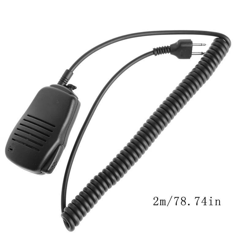 Ручной Динамик микрофон Микрофон PTT для ICOM двусторонней радиосвязи, иди и болтай Walkie Talkie “иди и 2-контактный Лидер продаж
