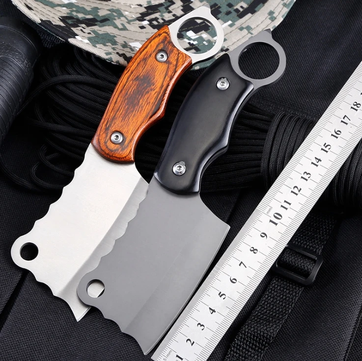 

ebony handle tactical hunting knife Camping kitchen tool High carbon steel 3CR13 carving knife mini multi-function small knife
