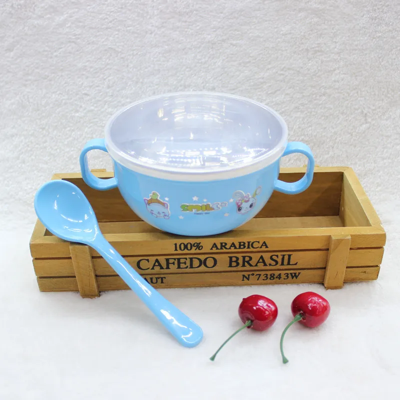 3 цвета милая миска из нержавеющей стали для детей контейнер еды детская посуда