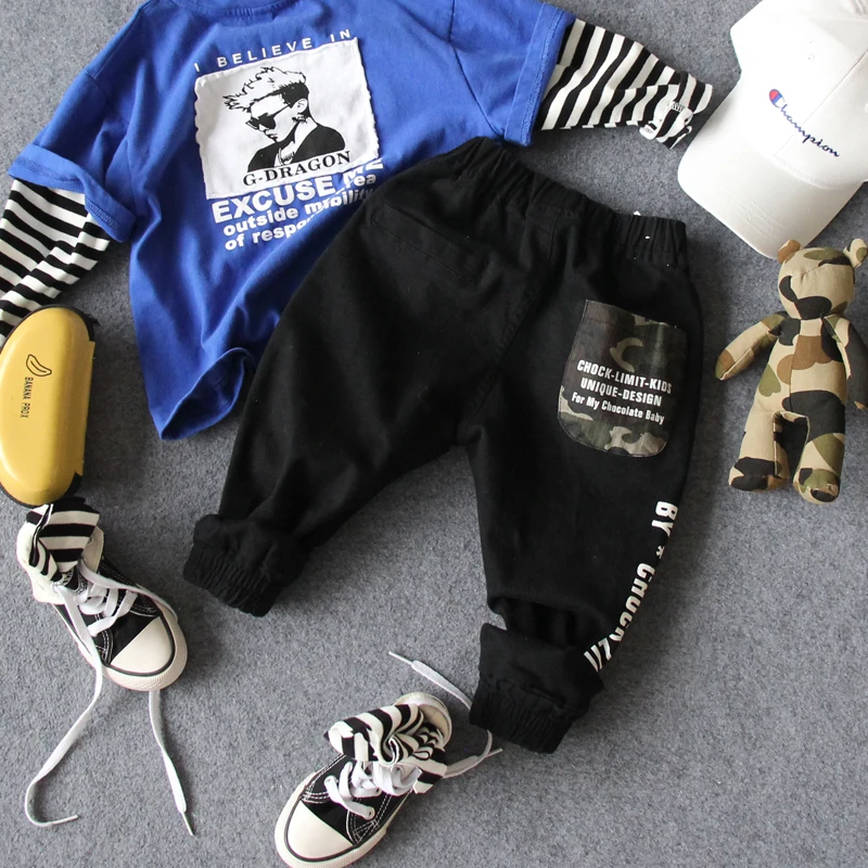 

only pant 1pc new 2018 autumn fashion style boys casual pants kids comfortable pants boys children trousers