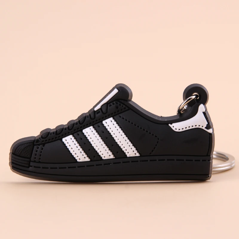 Photo Color3 Силиконовый мини брелок для ключей Jordan Shoe Superstars, брелок для женщин, мужчин и детей, подарок, баскетбольные кроссовки Porte Clef - Цвет: Photo Color3