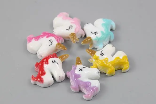 

wholesale! unicorn Flatback Resin Cabochon Craft For DIY mobile phone case Hair Bow Decoration Supplies Embellishment
