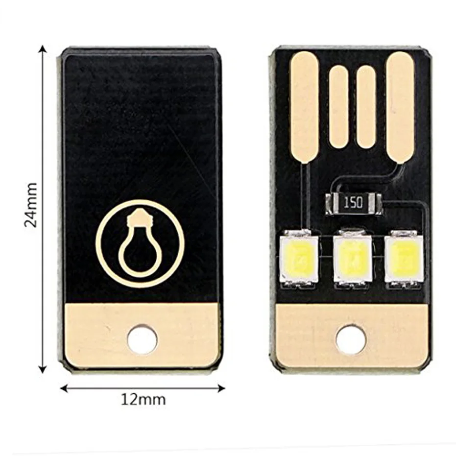 5 шт./упаковка карманная мини подсветка для чтения карт USB светодиодсветодиодный