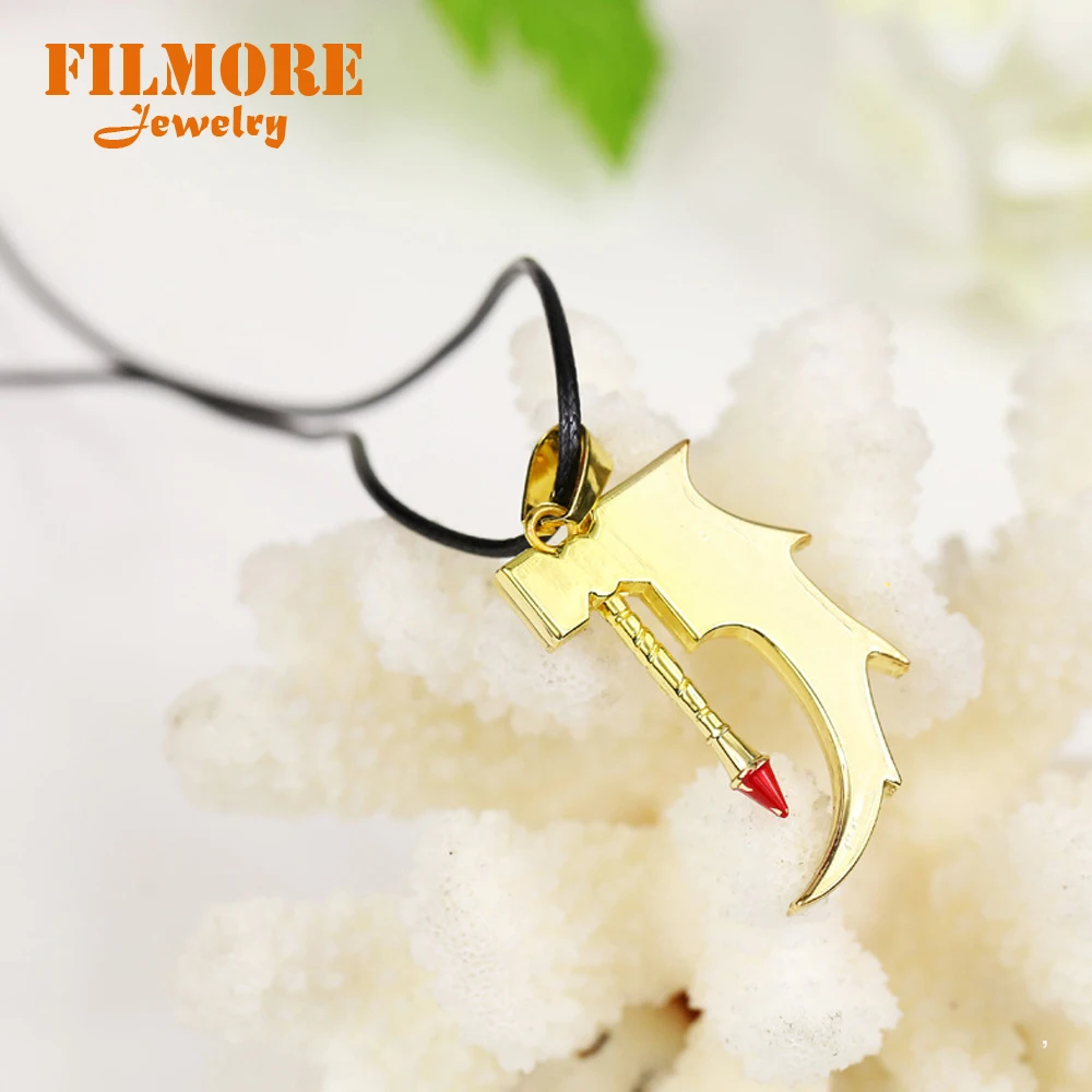 Filmore Game Gifts ювелирные изделия Dota 2 Cranium Basher ожерелье молоток металлическое Золотое