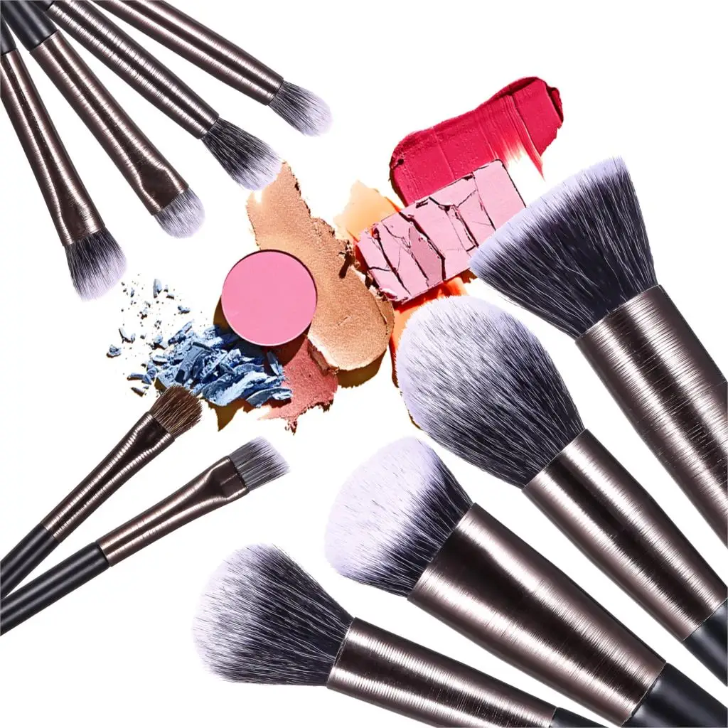 YAVAY 10 шт. набор кистей для макияжа пудра основа тени век румяна смешивание