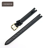 isunzun women real leather 10mm watch strap for tissot t003 top quality customed watch band for tissot t003 209 fashion band