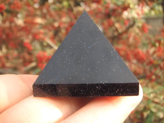 58 г натуральный кварцевый кристалл Синий Песок Кристалл Пирамида | Дом и сад