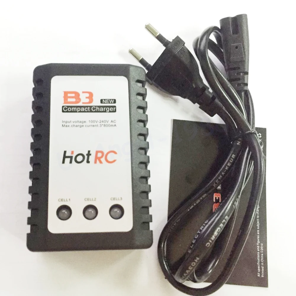 1 шт. новый оригинальный hotrc B3 Компактный Баланс Зарядное устройство для 2 s 3 S 7.4 В