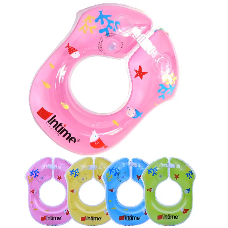 Baby Underarm Swimming Rings Swim Float Trainer Inflatable PVC Ring Pink Blue Green Yellow Pool Life Vest | Спорт и развлечения