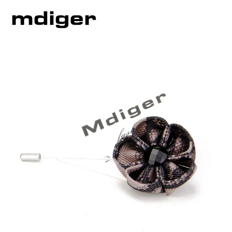 Mdiger Classic Brooches Ribbon Flower Lapel Pins Petal Markings Vintage Brooch For Wedding Size 4*9cm Mixed 13 Pcs/Lot Mens Pin | Украшения