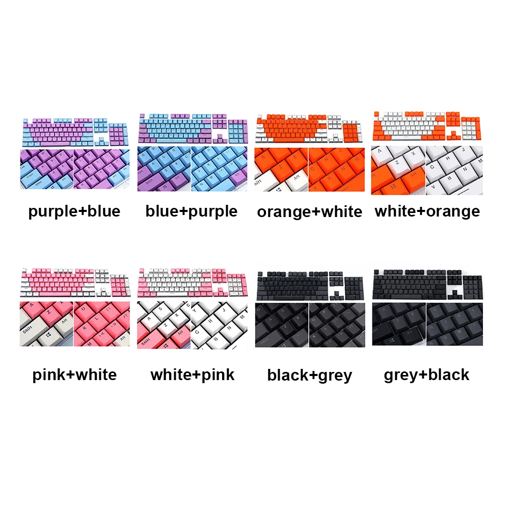 104 ключ английский Languag PBT игровой Keycap двойной цвет компьютер аксессуар