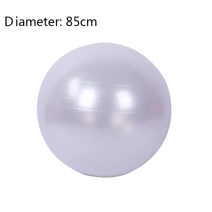 Gray-85cm Мяч для занятий йогой с Бесплатный воздушный насос 400 фунтов анти-всплеск Противоскользящий баланс стабильность мяч для фитнеса - Цвет: Gray-85cm