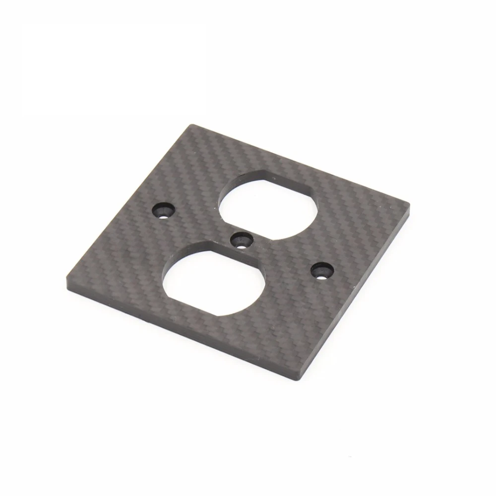 Штук углеродного волокна США AC мощность дуги сосудов розетки Красный медный