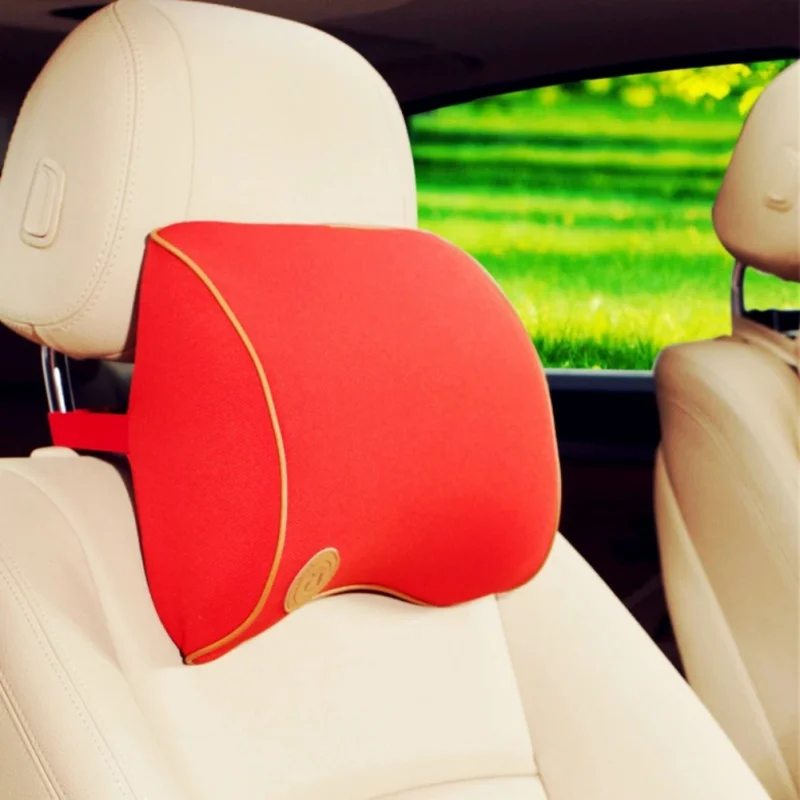 

Carbon Fiber Style Soft Neck Pillow Car Styling For Car Headrest Comfortable Headrest CZ