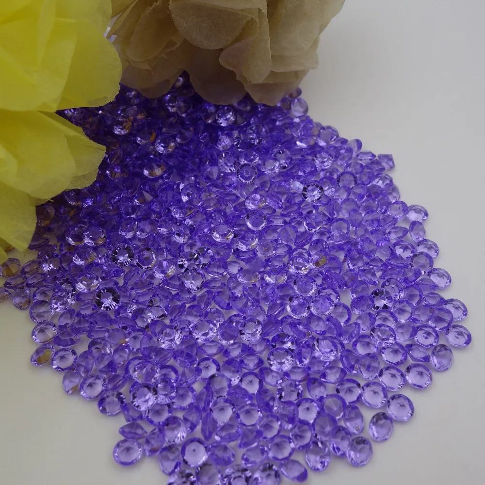 Дешево! 1000 шт. Акриловые Алмазные конфетти 6 мм 1 карат|gem crystal|gem confettigem decorations |