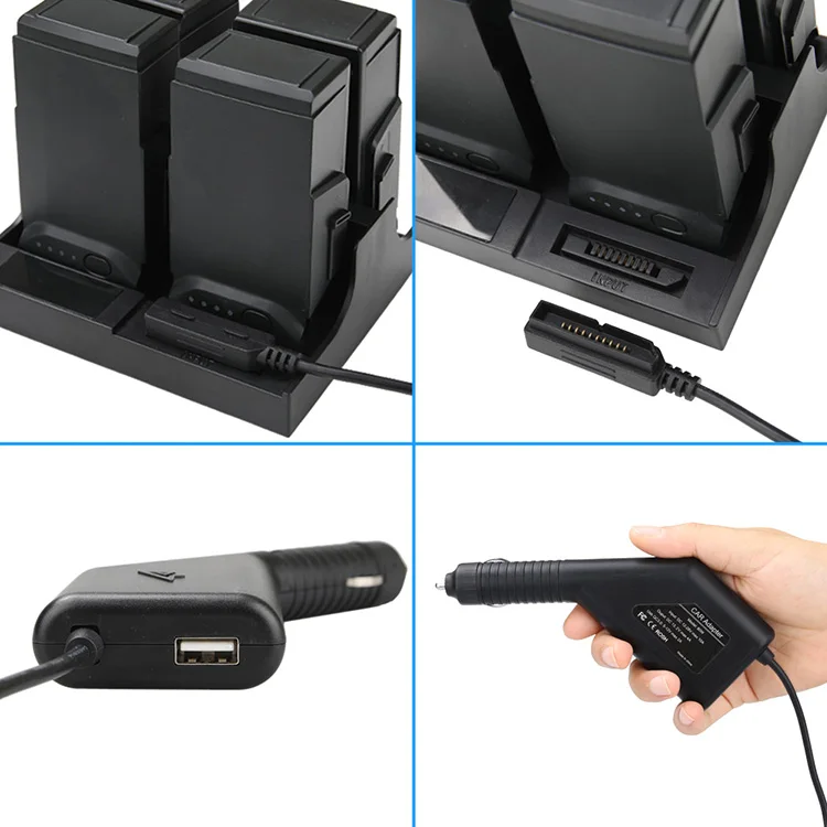 USB адаптер 3 в 1 для автомобильного зарядного устройства Интеллектуальный