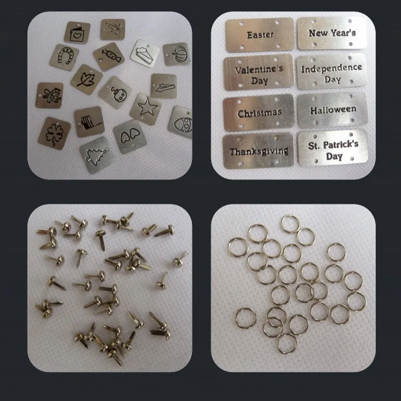 148 шт. металлолом для скрапбукинга карточки украшения Серебристые мини брады