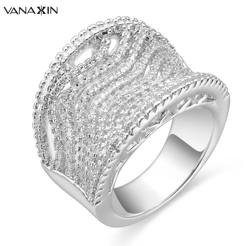 Модное женское кольцо с кубическим цирконием большие кольца очаровательные