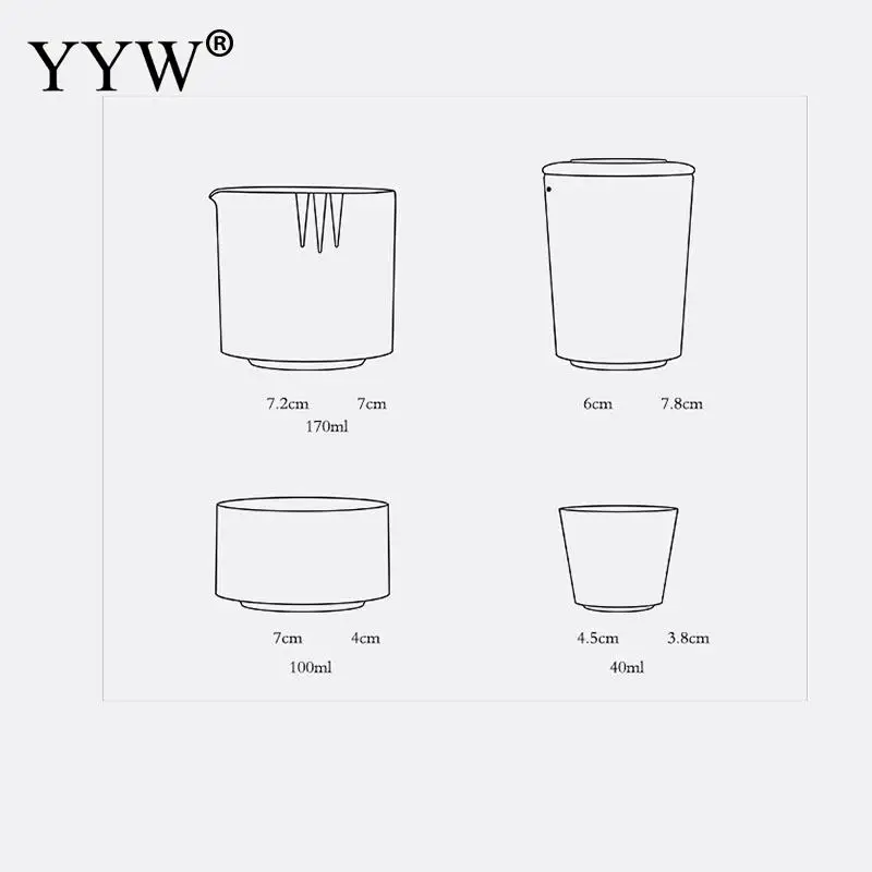 

Travel Tea Set 1 Teapot 2 Teacups 1bag Chinese Travel Ceramic Portable Tea Set Beautiful Teapot Kettle Teaware Cup
