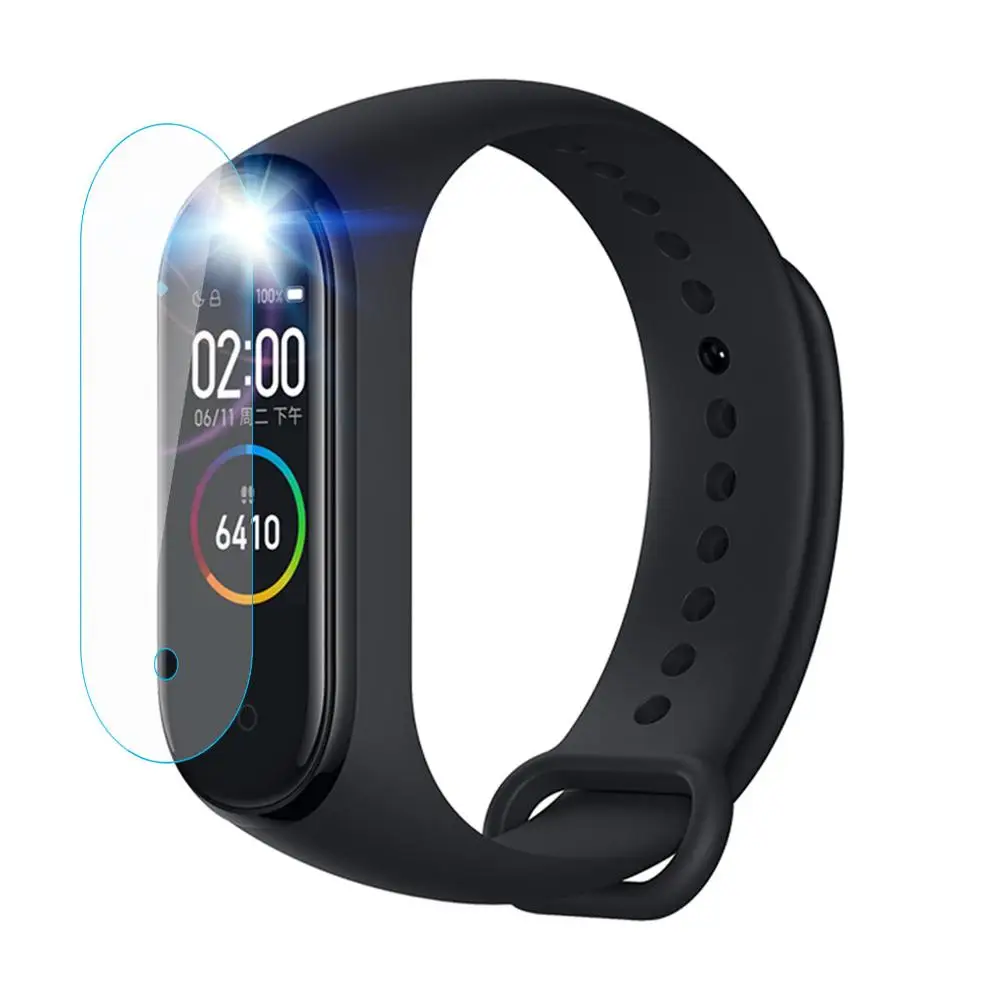 1/3 шт закаленное с отверстием Защитная пленка для экрана конденсат Xiaomi Mi Band 4