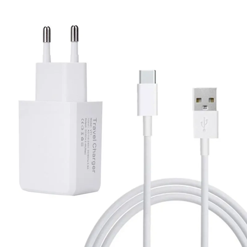 Зарядное устройство для путешествий с европейской вилкой и USB-кабель типа C Samsung S10
