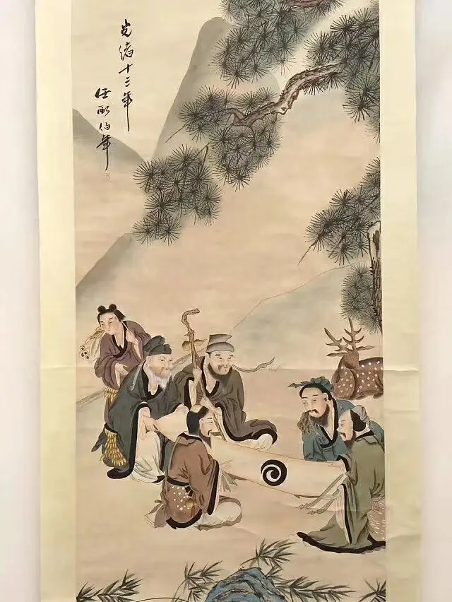 Новые антиквариат каллиграфия известный Картины и каллиграфии Гуансюй 13th Юбилей