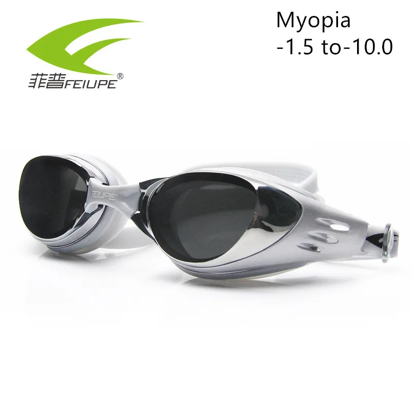 Myopia Swimming Goggles Silicone Anti-fog HD Diopter Swim Eyewear UV Glasses Mask Adult Prescription Optical Child C507 | Спорт и