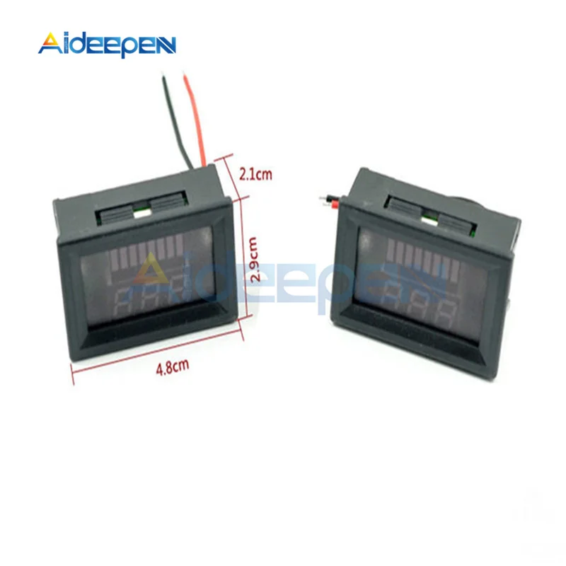 24V Blue 6 в 12 В 24 в 36 в 48 вакуумный индикатор уровня заряда батареи тестер литиевая измеритель емкости аккумулятора светодиодный тестер Вольтметр Du - Цвет: 24V Blue