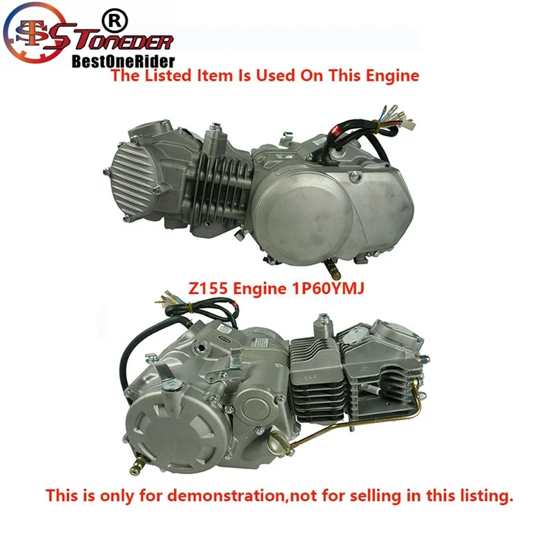 STONEDER 60 мм Головка блока цилиндров двигателя в сборе для Zongshen Z155 150cc 160cc 1P60YMJ MX Thumpstar Explorer Braaap Atomic Pit Dirt Bike