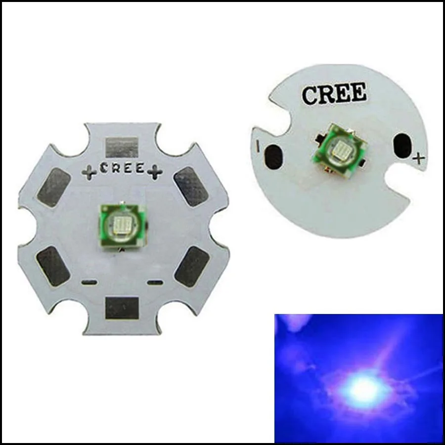 

5PCS Original 3W Cree XLamp XPE XP-E Blue LED Light Lamp With 16mm/20mm PCB Star Base 90