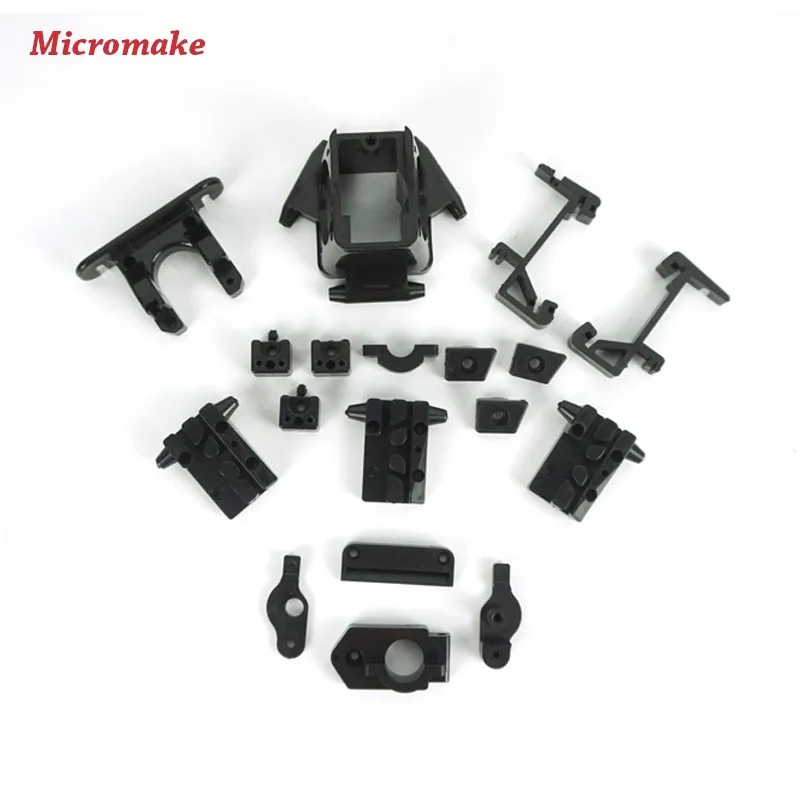 Micromake Kossel Delta 3d аксессуары для принтера пластиковые части для впрыска весь набор нестандартных деталей для впрыска