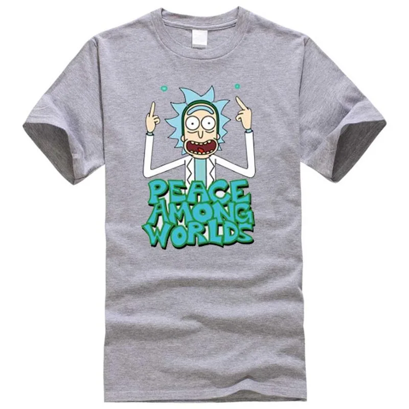 Новые повседневные мужские футболки Rick And Morty забавная футболка с дизайном