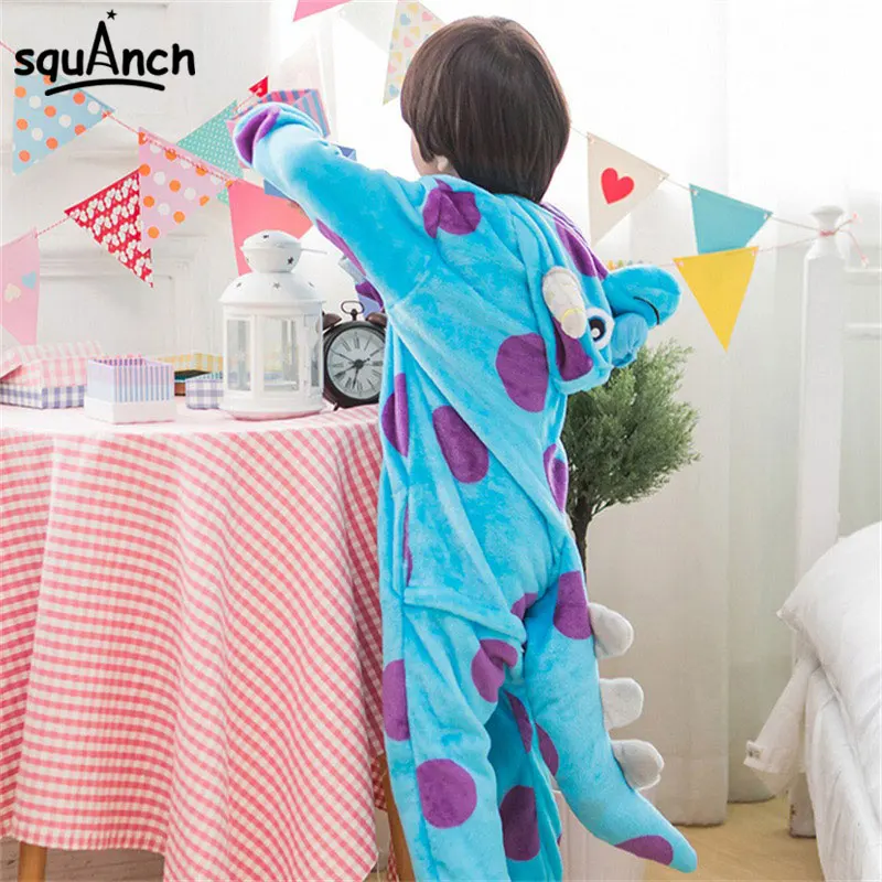 Sullivan Monster Onesies Мультяшные животные Салли кигурумис для женщин мужчин девочек