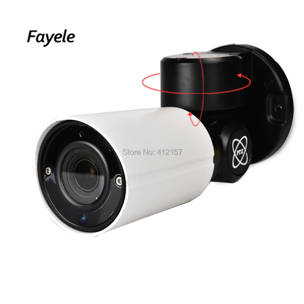 

Security 2MP 1080P Bullet IP Camera 4MP Pan Tilt 4X Zoom 2.8~12mm lens PTZ Camera IR60M P2P Mobile View Control Motion Detection