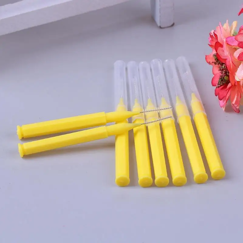 8pcs/Pack Floss Sticks Tooth Flossing Head Hygiene Dental Plastic Toothpick Interdental Brush Cleaning Oral Health Wholesale | Красота и