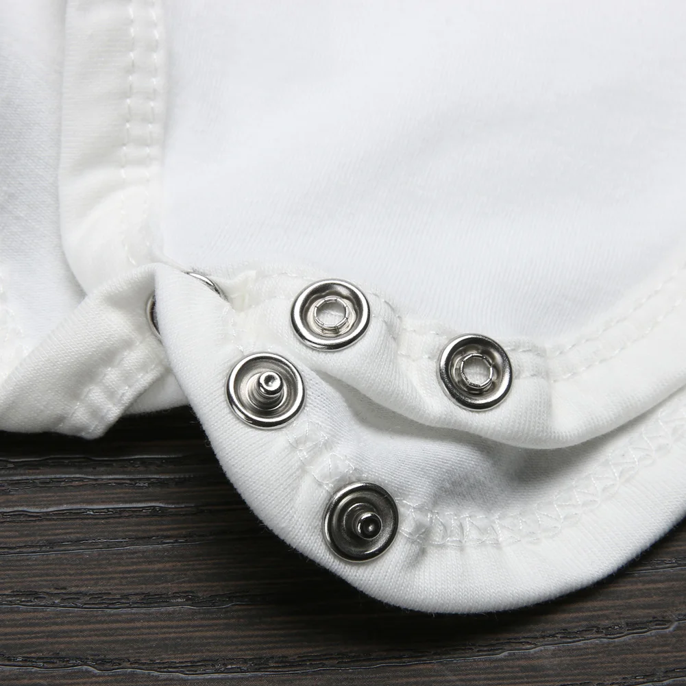 Одежда с рисунком оленя из мультфильма белые детей Боди для короткими рукавами