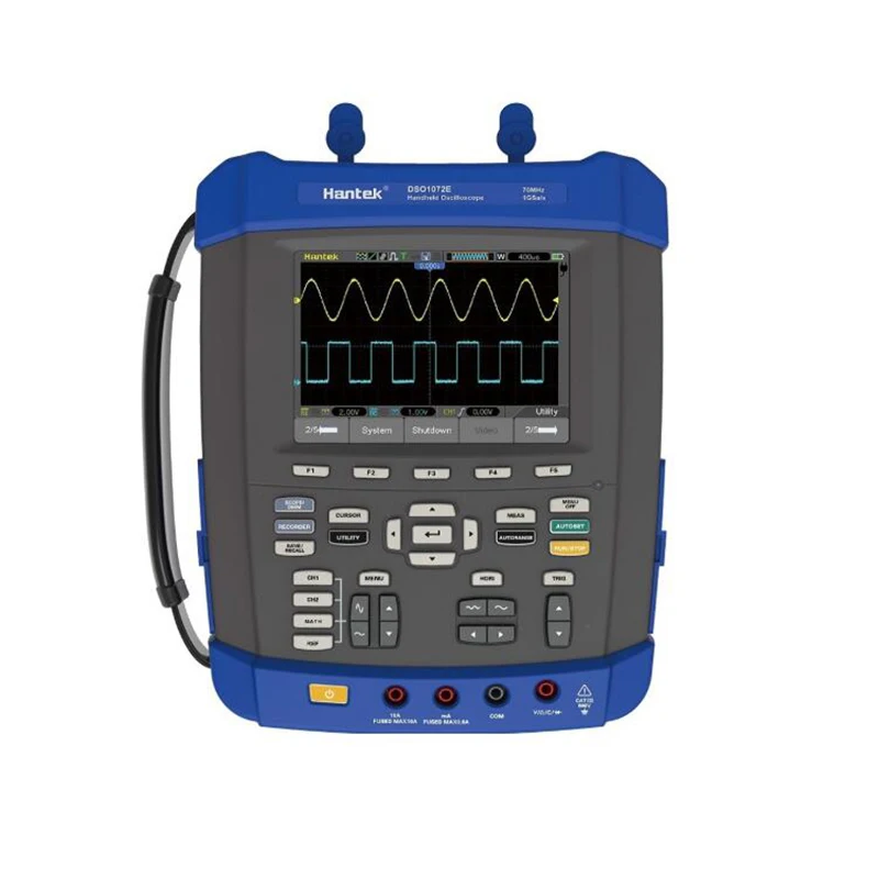 Hantek DSO1102E цифровой портативный Osciloscopio 100 МГц анализатор спектра с 6000 отсчетов
