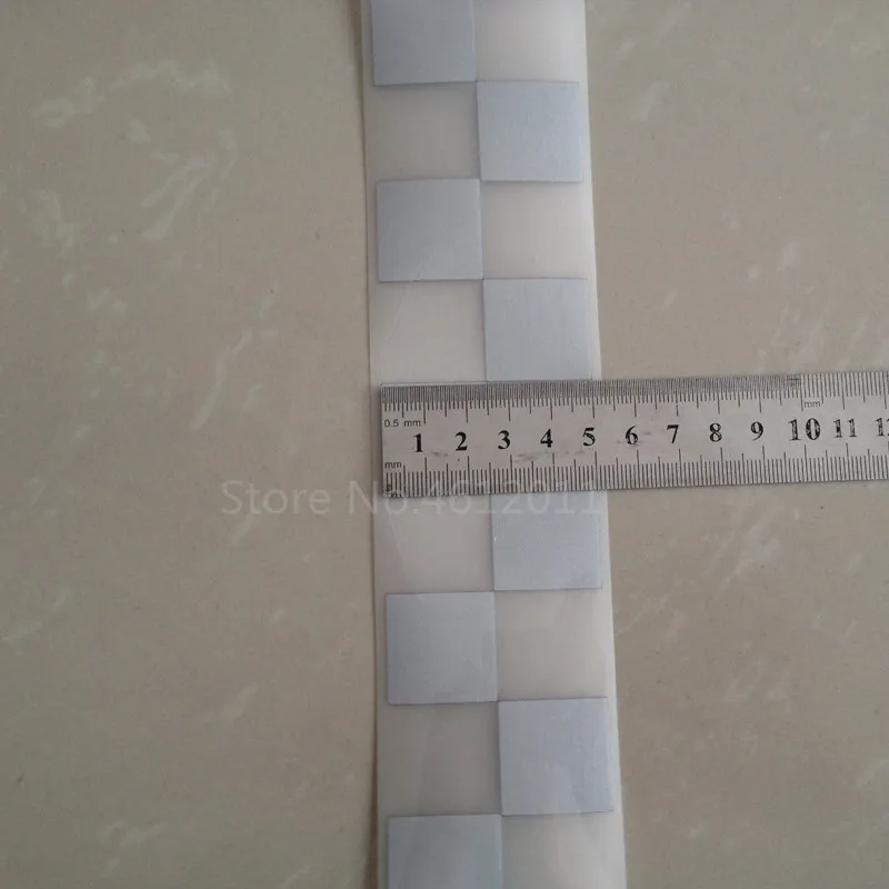 DIY квадратная Серебряная Светоотражающая предупреждающая лента ткань