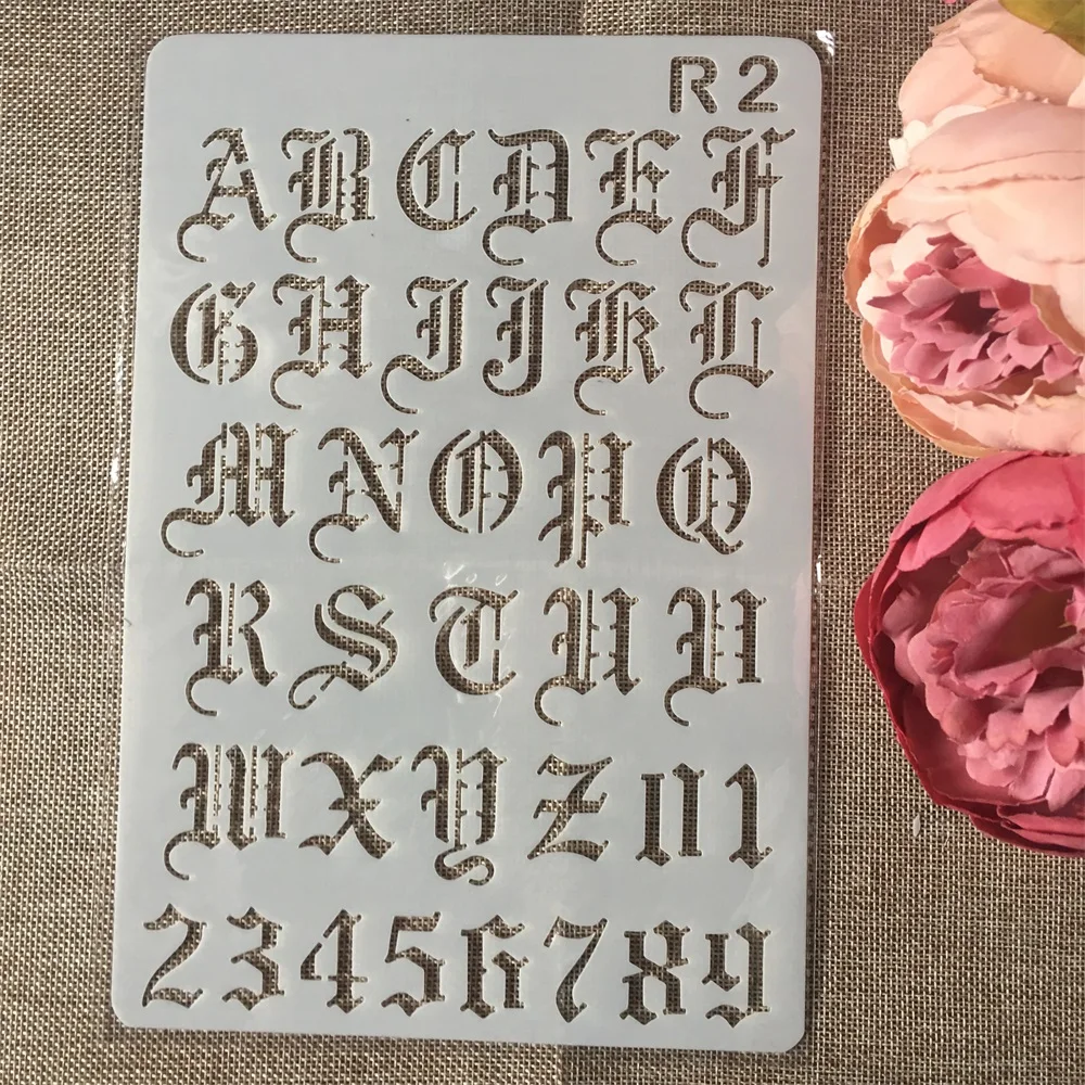 1 шт. 26 см алфавитные буквы трафареты для творчества и рукоделия рисование