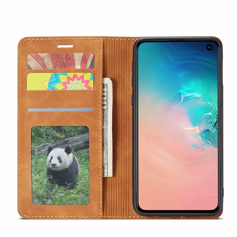 Кожаный флип-чехол для samsung A50 s A60 A70 A40 A30 A20 E A10 A80 A90 S9 S8 S7 край S10 J4 J6 плюс A7 A8 Note 9 10 чехол на магните