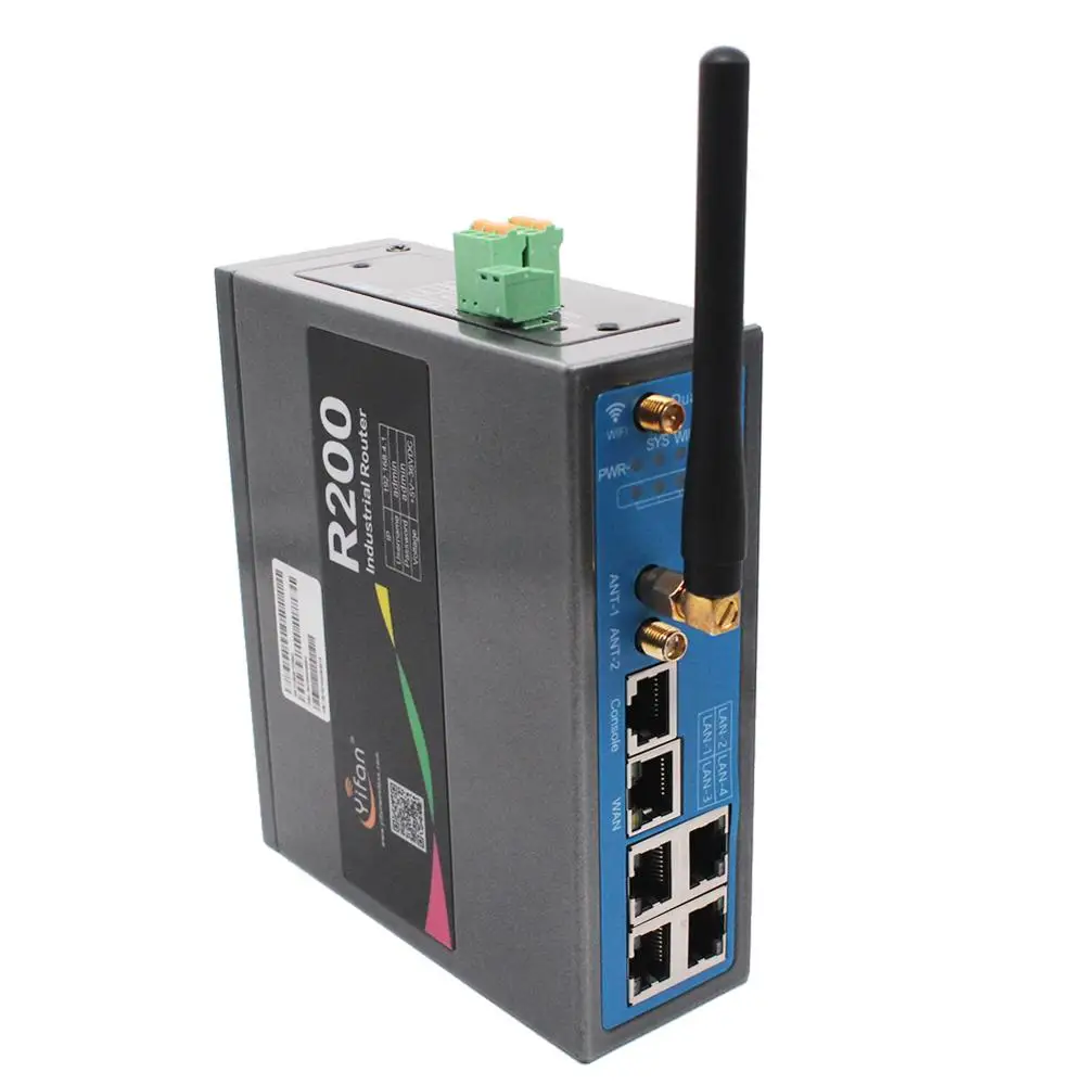 2,4 ГГц 5 ГГц двухдиапазонный 802.11AC гигабитный Ethernet 4G Wi-Fi маршрутизатор R200 промышленный LTE маршрутизатор со слотом для sim-карты