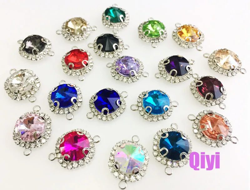 Бесплатная доставка 12 мм 10 шт. круглая пряжка с кристаллами хорошего качества