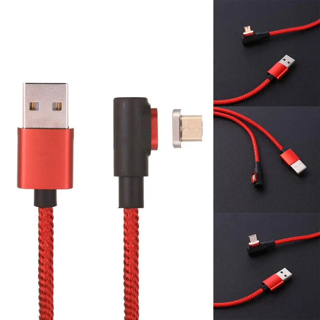 Micro USB Type C Magnetic 90 Degree Charging Cable For Android | Мобильные телефоны и аксессуары