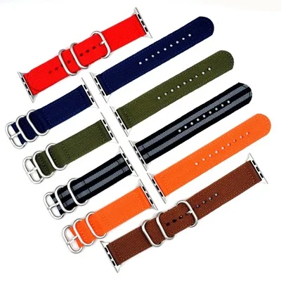 Красочные Apple Watch нейлоновый ремешок для наручных часов серии 44/40 мм 42/38 ткань-как