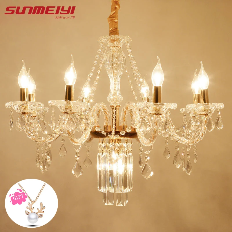 Современная хрустальная люстра освещение для кухни спальни арт-деко
