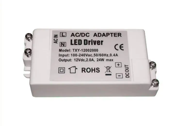 

AC 100V-240V to DC 12V 2A 24W LED Driver AC DC Adapter Power Supply Lighting Transformer for LED Bulb Lamp Strip Light