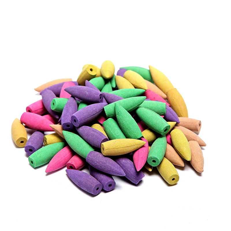 80 Шт. Негабаритных Обратный благовония Конусов Домашний Аромат Цветной Дым